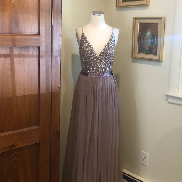 BHLDN Avery Dress Purple Sequin Formal Dress NWT - Picture 4 of 8